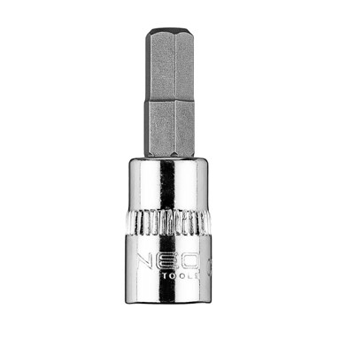 TOPEX Kratki HEX nasadni bit H6, 1/4", 37 mm